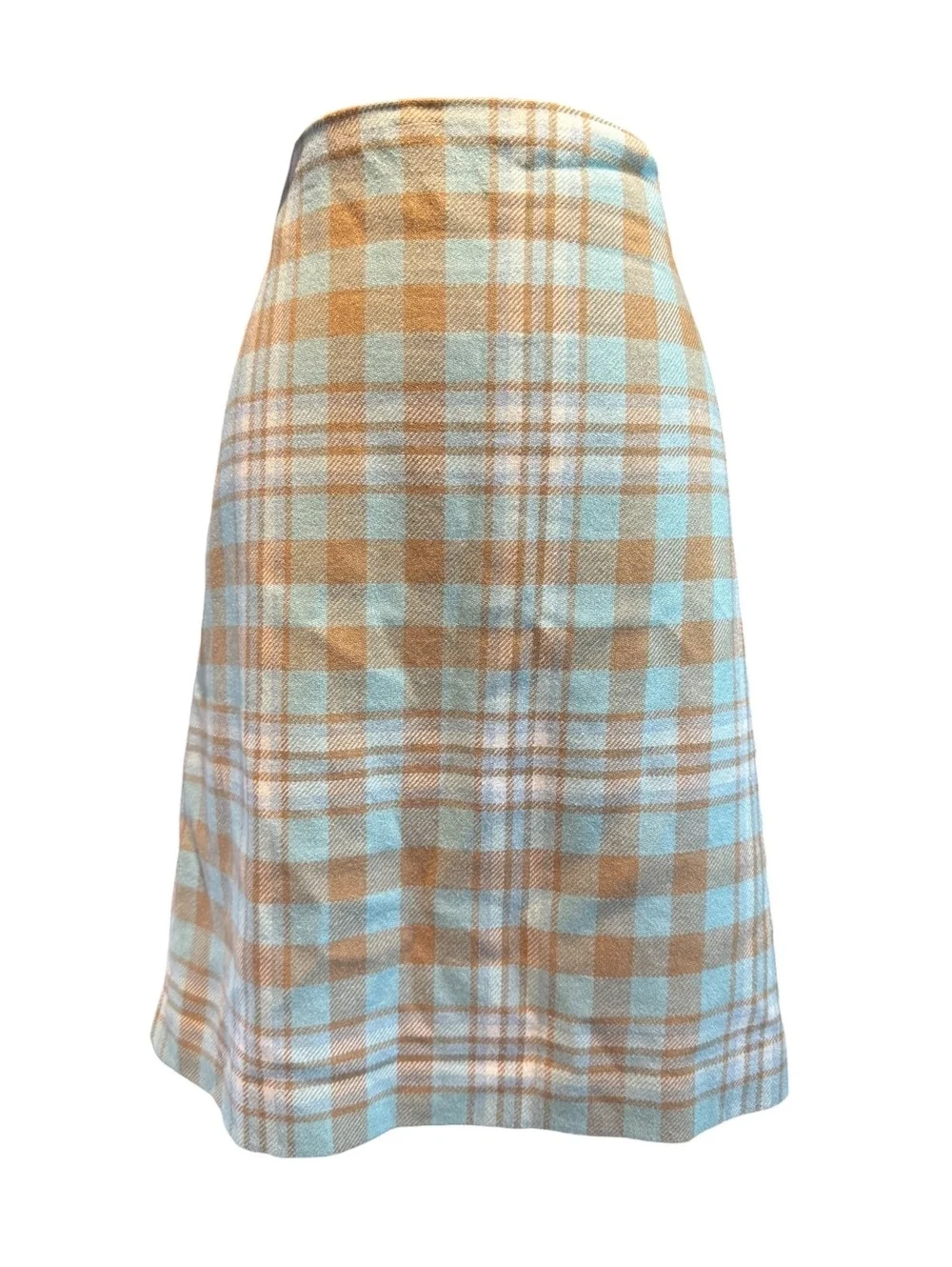 Talbots Classic Plaid Wool Blend Skirt